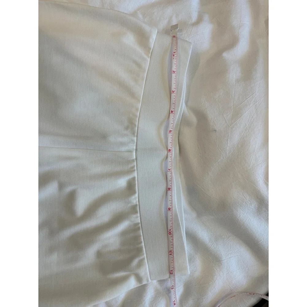 Wynne Layers Womens Cream Cargo Crop Pants XS Off White Elastic Waist Stretch - Picture 6 of 7